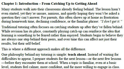 One Step Ahead - Teaching Ahead